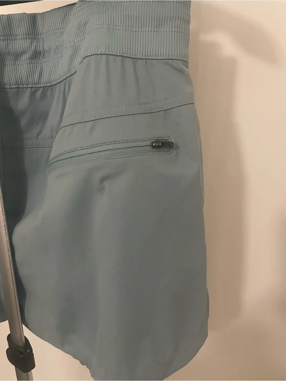The North Face Women's Dusty Blue Drawstring Athletic Shorts - Picture 2 of 5